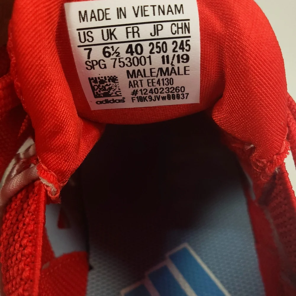 Adidas Icon V Bounce Iced Out EE4130 Red White Baseball Cleats Men 7 Women 8 - Picture 12 of 13
